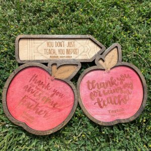 Teacher Gift Personalized Tray