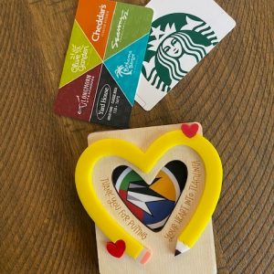 Heart Pencil Teacher Gift Card Holder